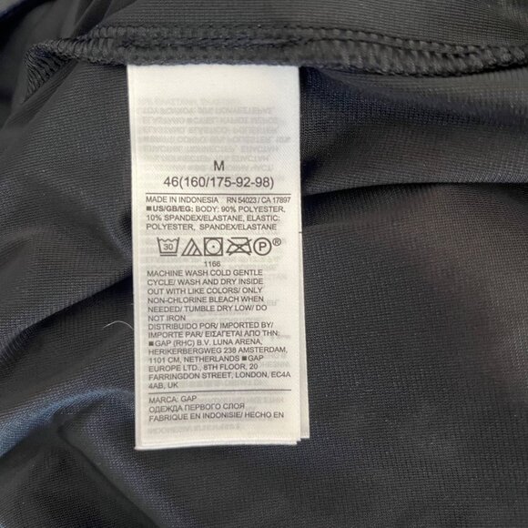 Gap Womens Black Velvet Top Size Medium Goth Witchy Grunge Dark Academia NWT - Picture 7 of 8